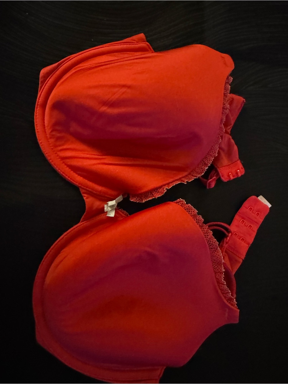 Victoria's Secret Red Lace-Trim Bra